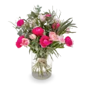 bouquet with tulips and ranunculus